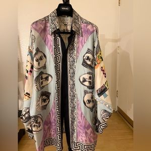 Versace silk blouse, size 48 or XL